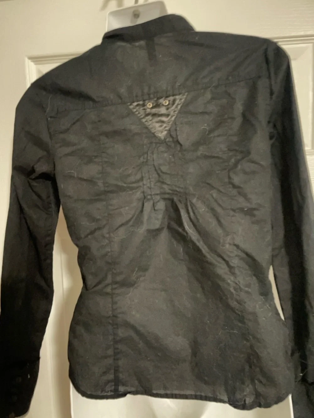 Women's Black Button-Front Jacket by H&M Divided NWOT Size 4 - Picture 4 of 5
